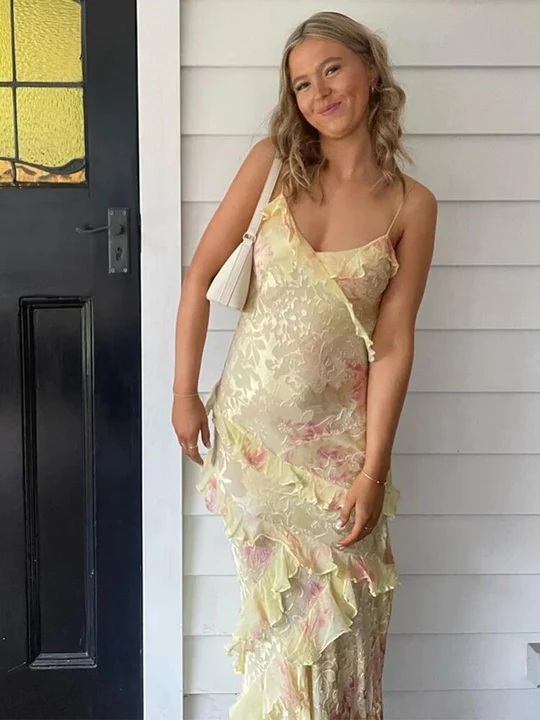 sexy halter peplum beach dress